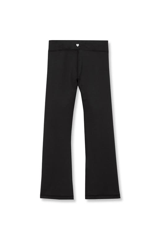 LANDS' END LANDS' END GIRLS HIGH WAISTED ACTIVE FLARE LEGGINGS 