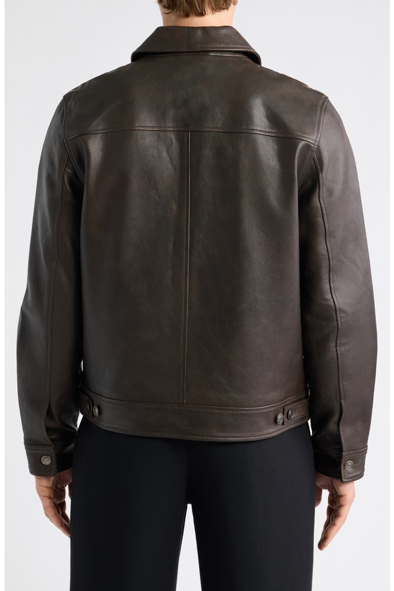 Leather Jacket, Alternate, color, BROWN TURK BURNISHED