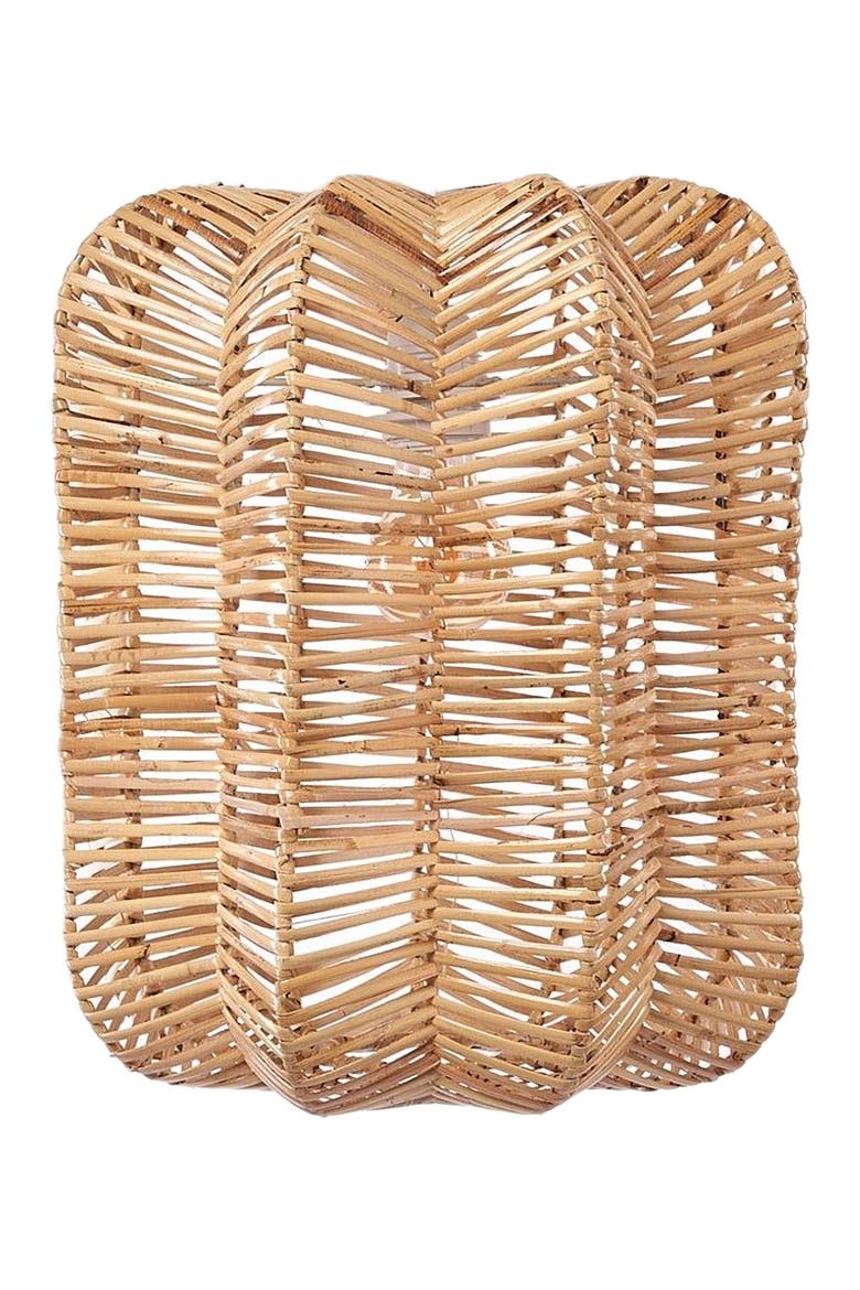 Prism Rattan Pendant Hanging Light, Alternate, color, Natural