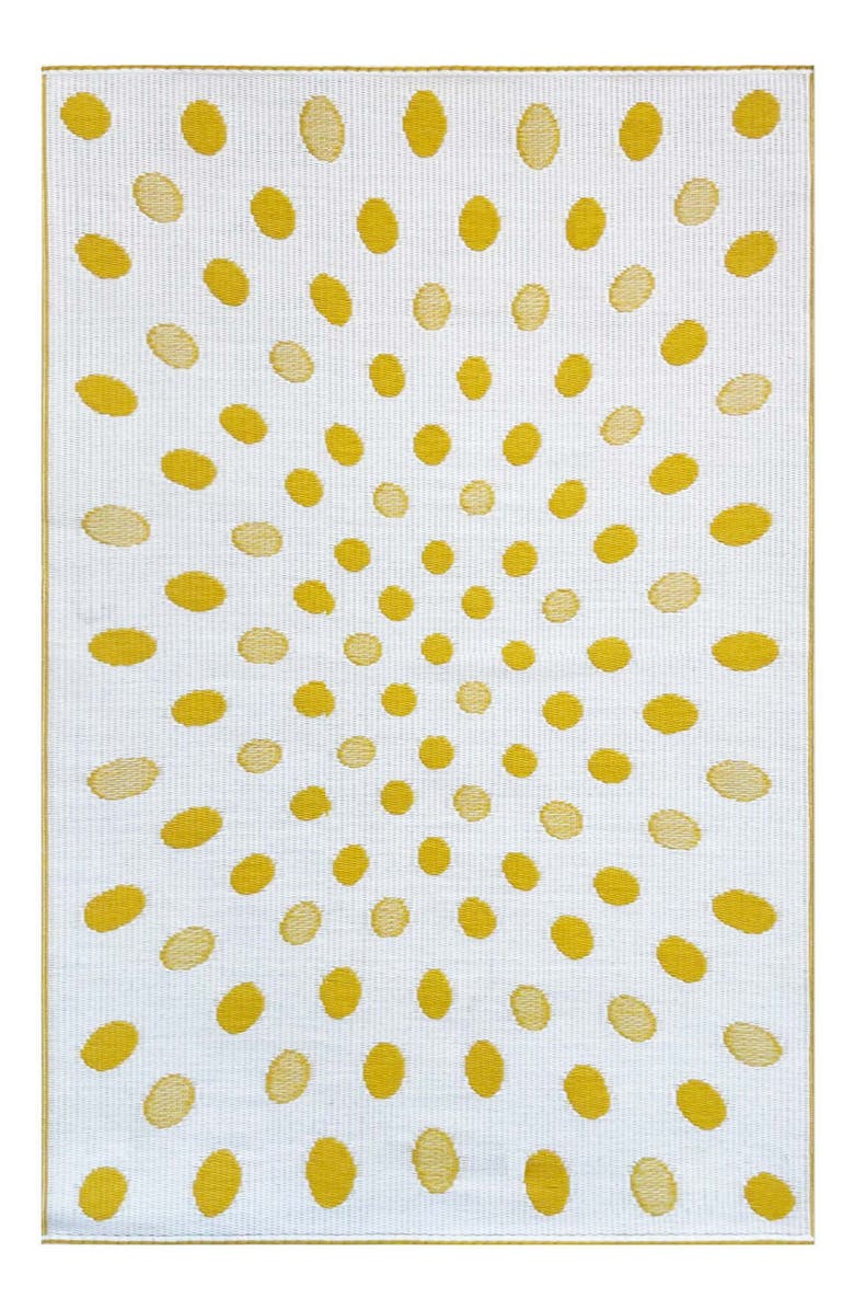 Mad Mats Dots Yellow & White, Alternate, color, Yellow And White