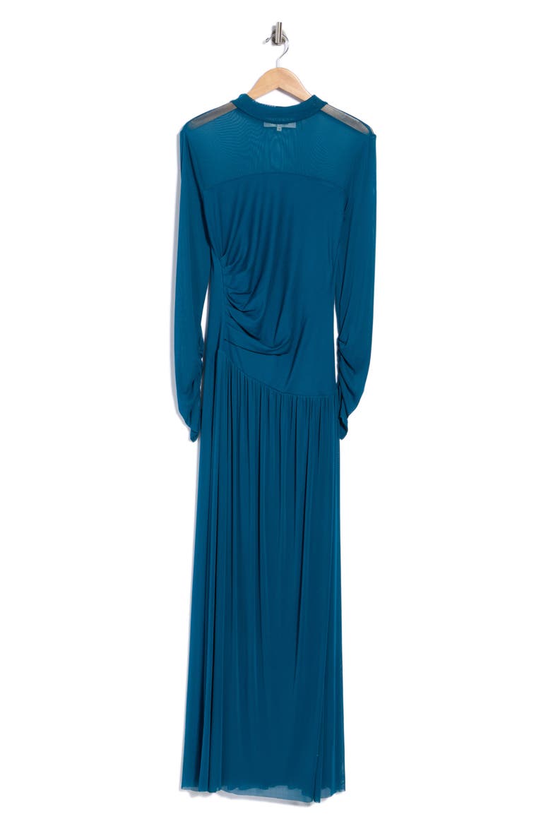 Kirstie Ruched Maxi Dress, Main, color, MOROCCAN BLUE