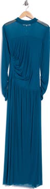 DVF Kirstie Ruched Maxi Dress