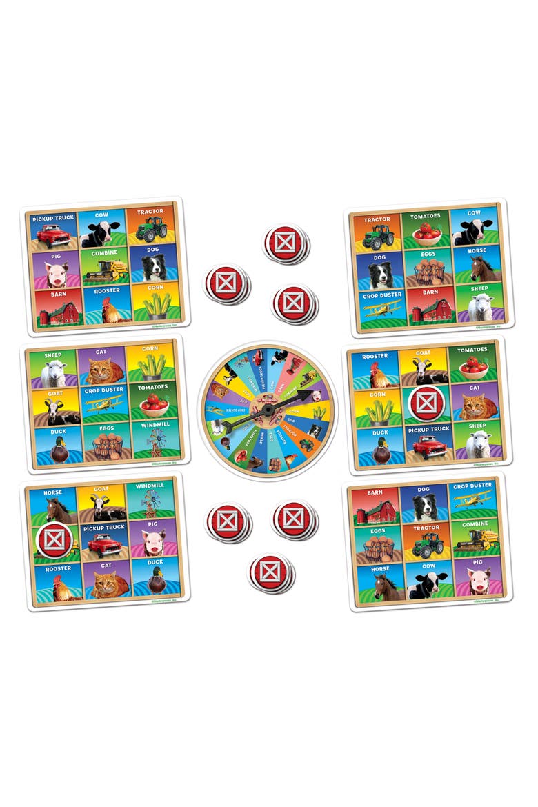 Old MacDonald's Farm Bingo Game, Alternate, color, Multicolor