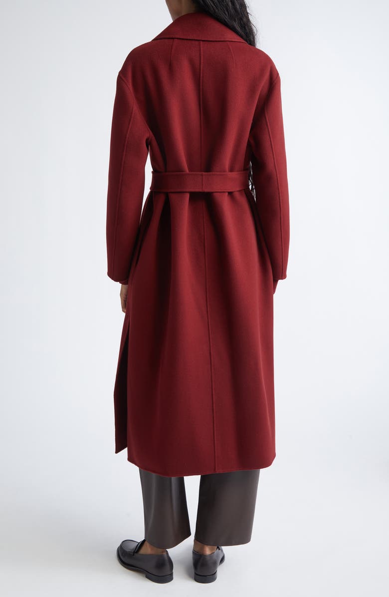 Max Mara Luna Virgin Wool Wrap Coat, Alternate, color, Raspberry