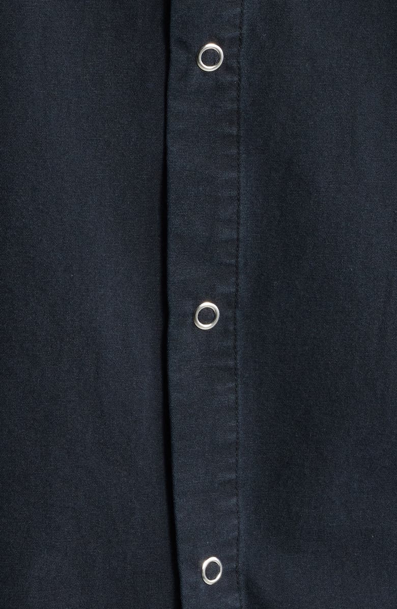 Elwood Keyhole Snap-Up Shirt, Alternate, color, Ink