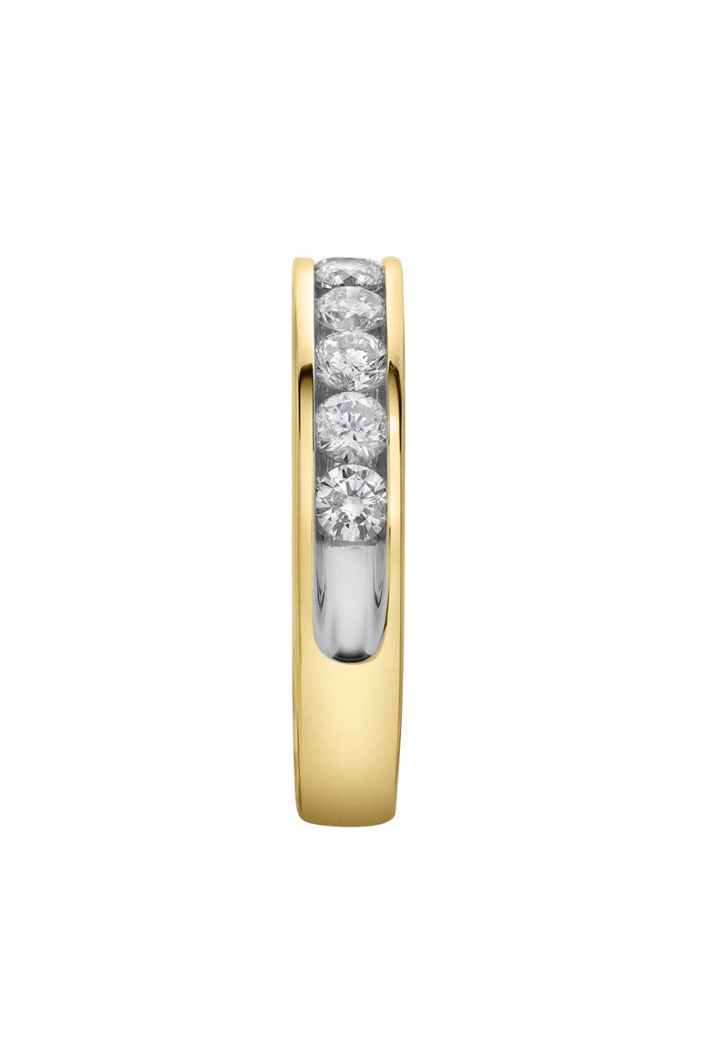 Helix 14K Gold Round Diamond Studded Band Ring - 1.04cts, Alternate, color, 14K Yellow Gold