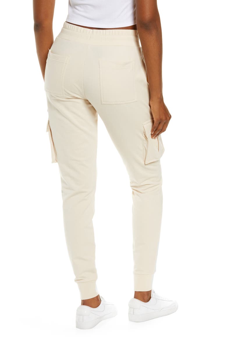 Unwind Cargo Sweatpants, Alternate, color, ALMOND