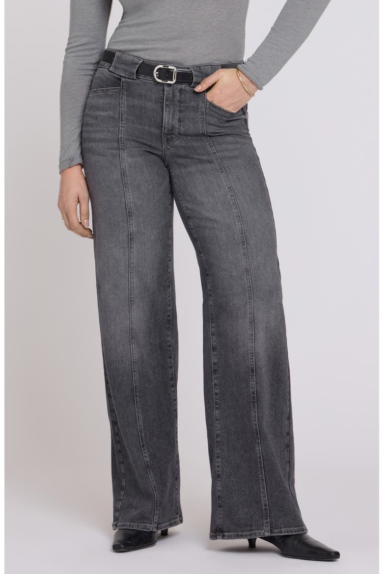 Teresa Front Seam Wide Leg Jeans, Main, color, BALSAM