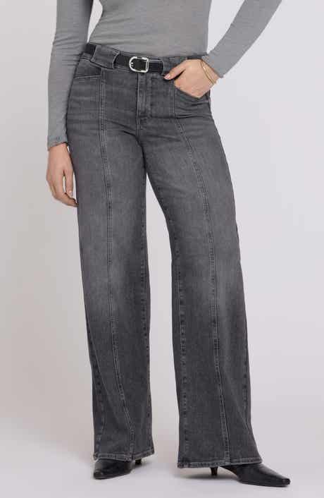 Teresa Front Seam Wide Leg Jeans