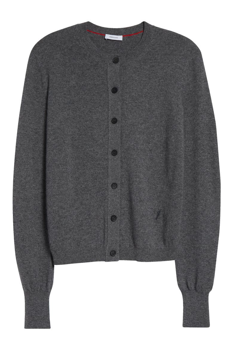 Cashmere Blend Cardigan, Alternate, color, GRIGIO MELANGE