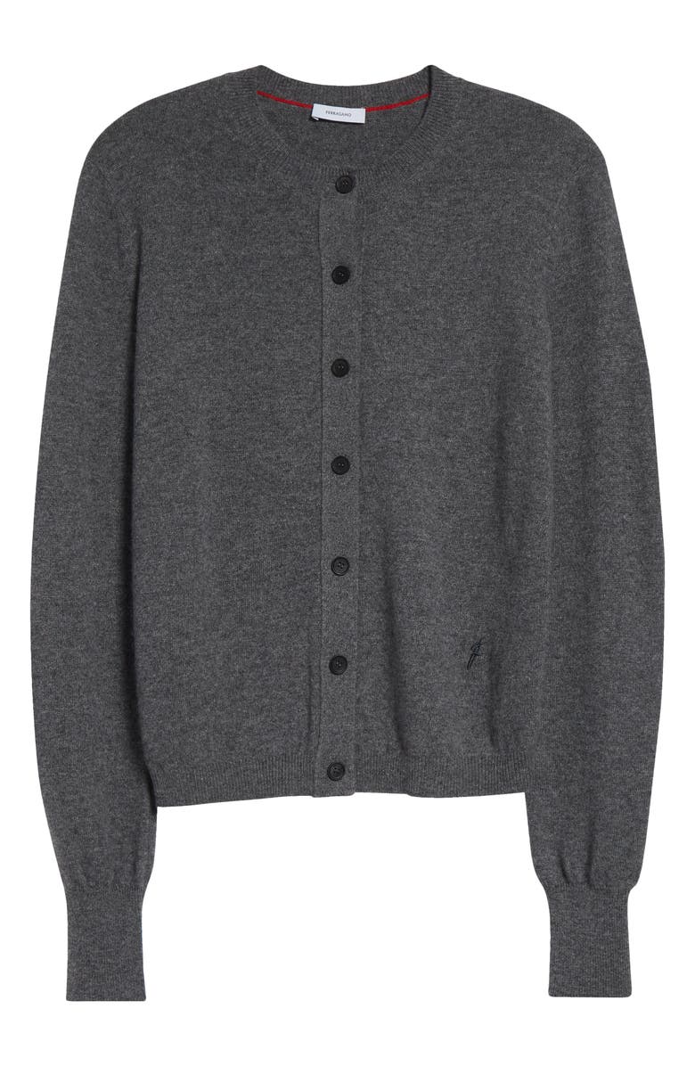 FERRAGAMO Cashmere Blend Cardigan, Alternate, color, Grigio Melange