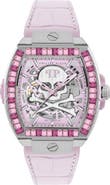 PHILIPP PLEIN The $keleton 2.0 Automatic Leather Strap Watch, 44mm