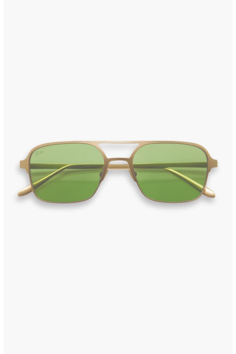 Jimmy Aviator Polarized Sunglasses, Main, color, Green