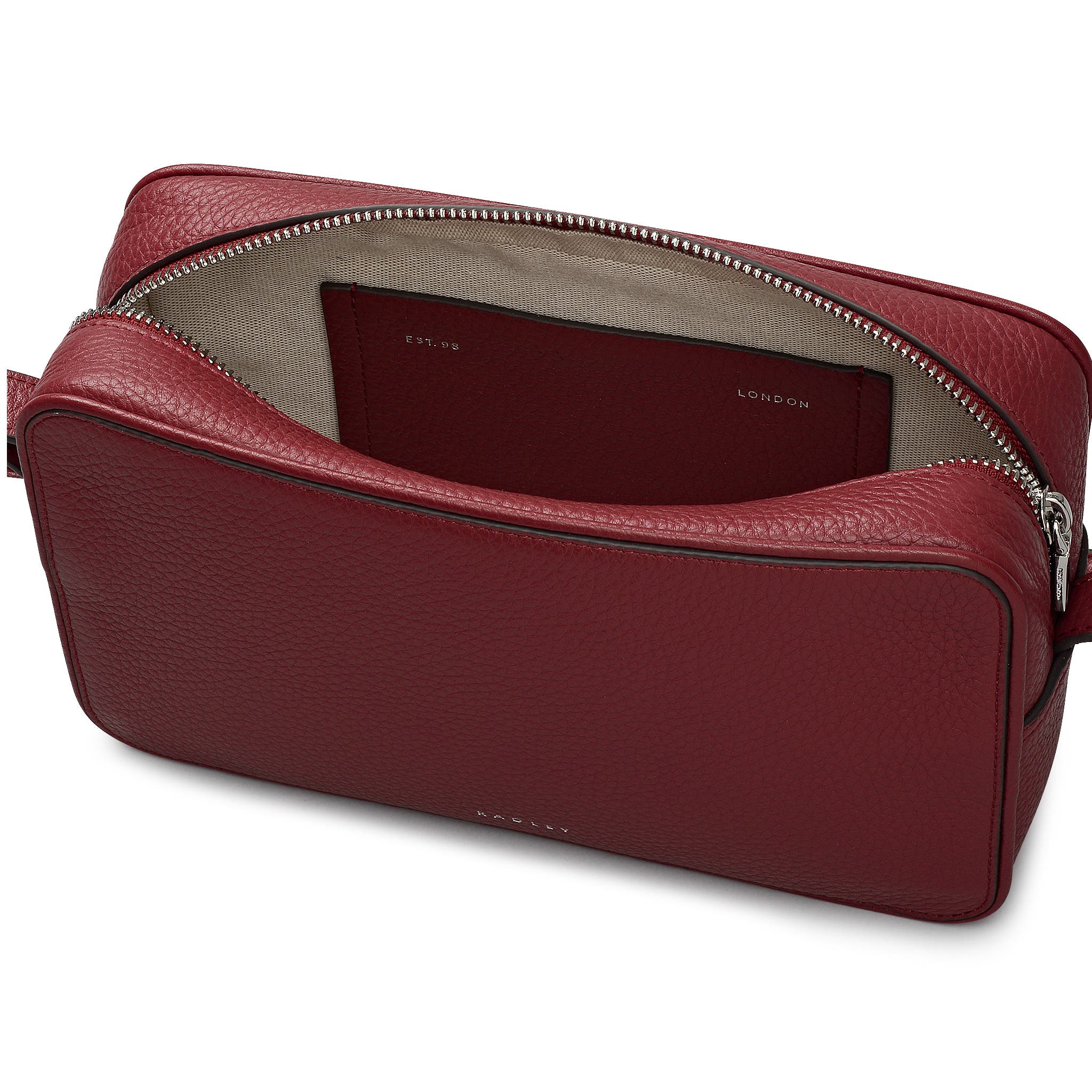 Duchess Close Small Ziptop Crossbody Bag, Alternate, color, Carmine