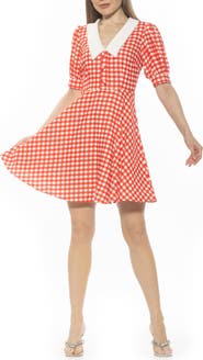 Alexia Admor Carys Puff Sleeve Fit & Flare Dress