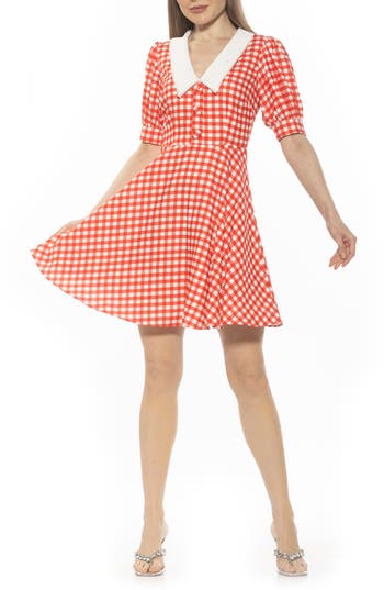 Alexia Admor Carys Fit & Flare Dress In Red