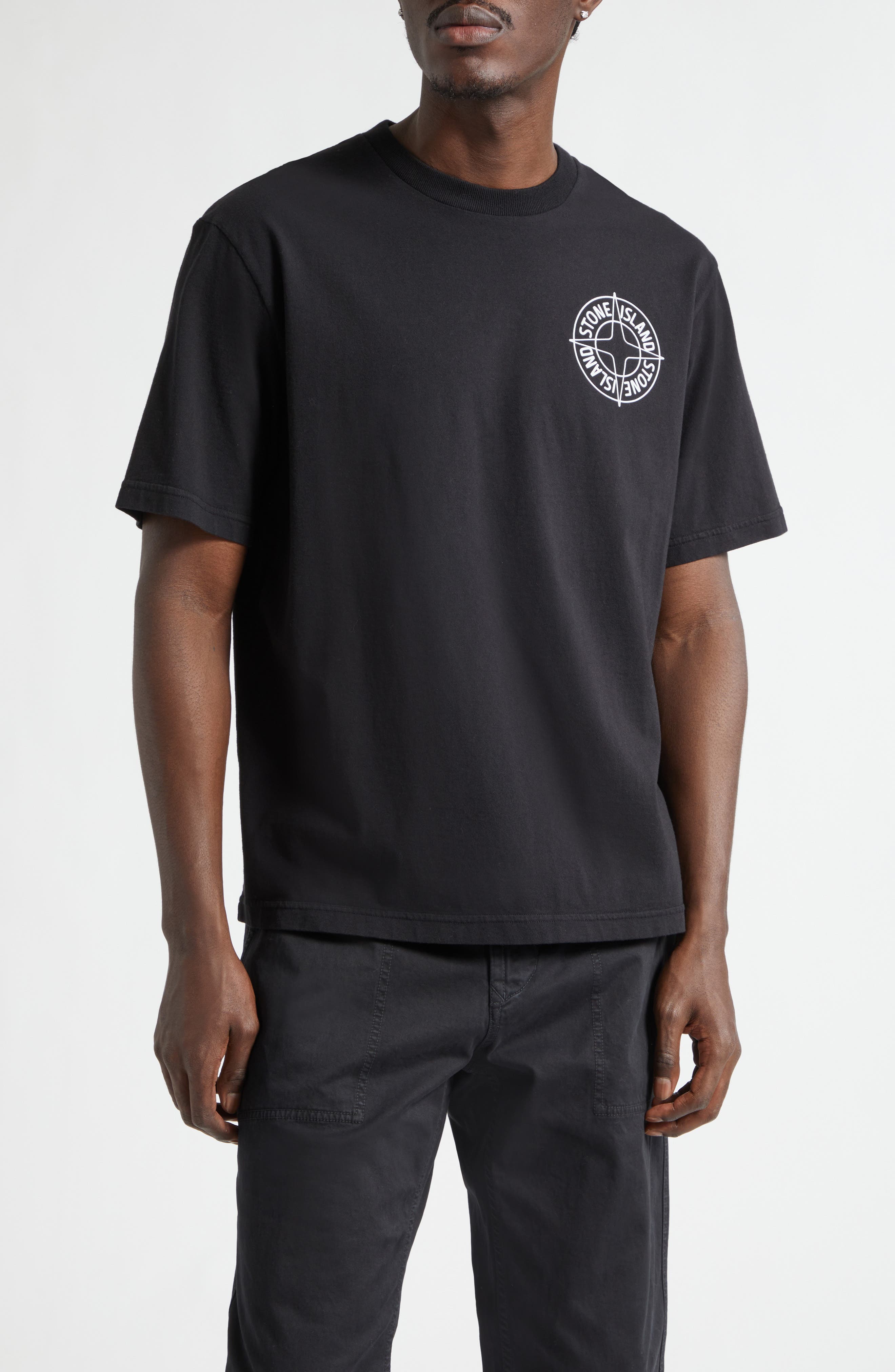 Stone Island Compass Logo Patch Short Sleeve T-Shirt | Nordstrom
