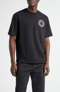 Stone Island Outline Compass Logo Organic Cotton Graphic T-Shirt
