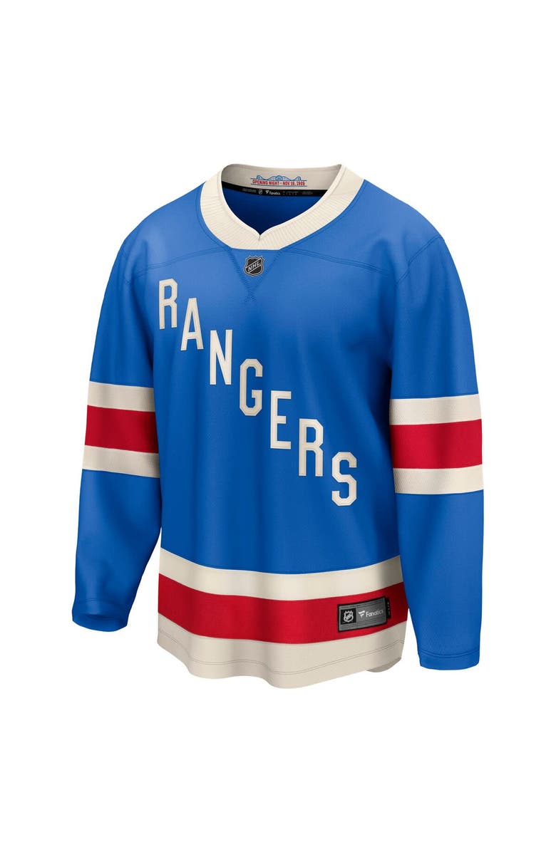 FANATICS Men's Fanatics  Blue New York Rangers Centennial Breakaway Jersey, Alternate, color, Blue