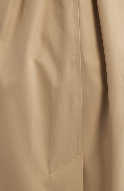 Michael Kors Water Resistant Hooded Trench Coat In Brown