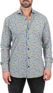 Maceoo Einstein Stretch Tetris Button-Up Shirt