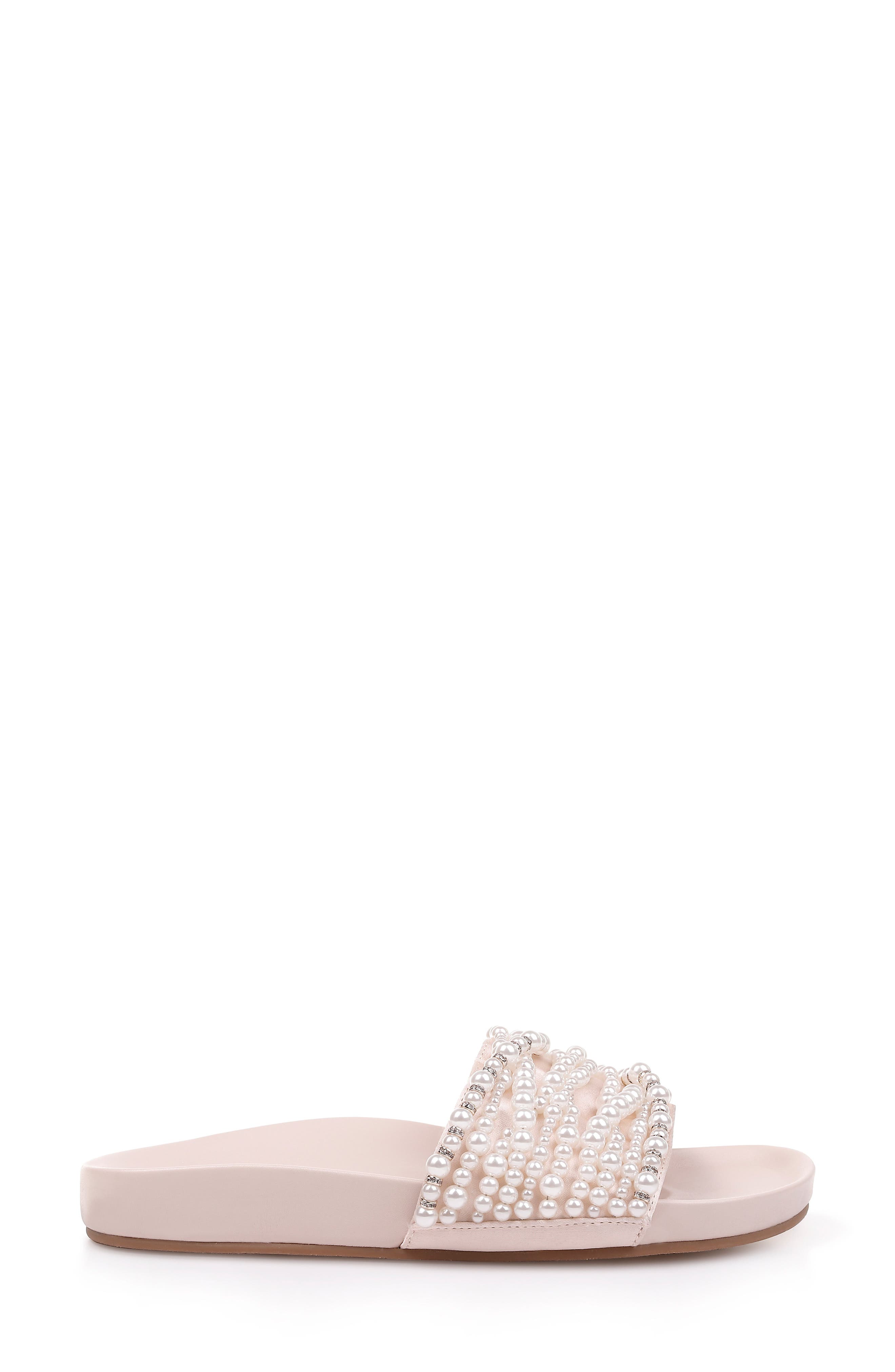 Badgley Mischka Collection Badgley Mischka Florence Beaded Slide Sandal, Alternate, color, 