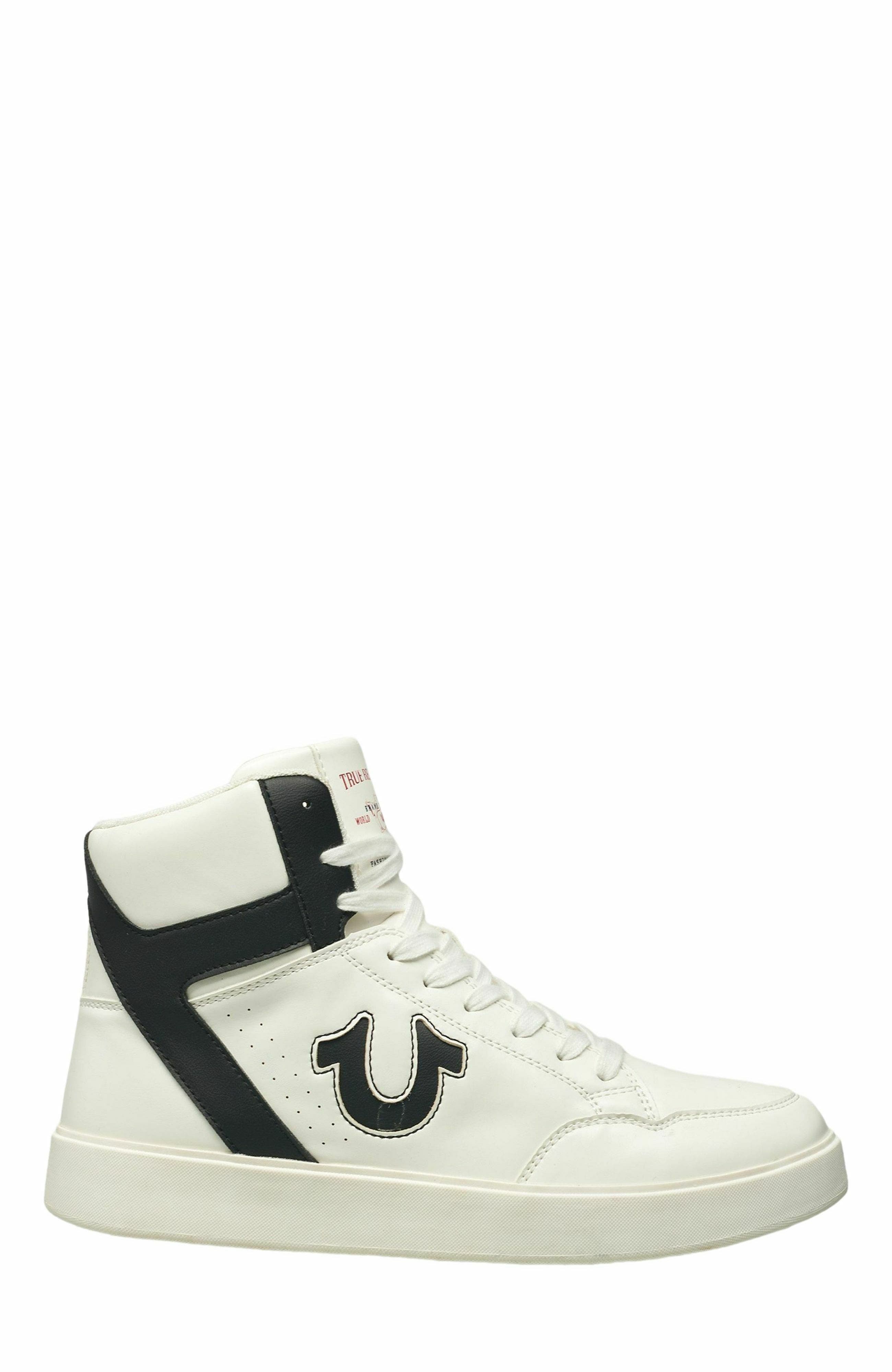 Kyrie High Top Sneaker, Alternate, color, White black