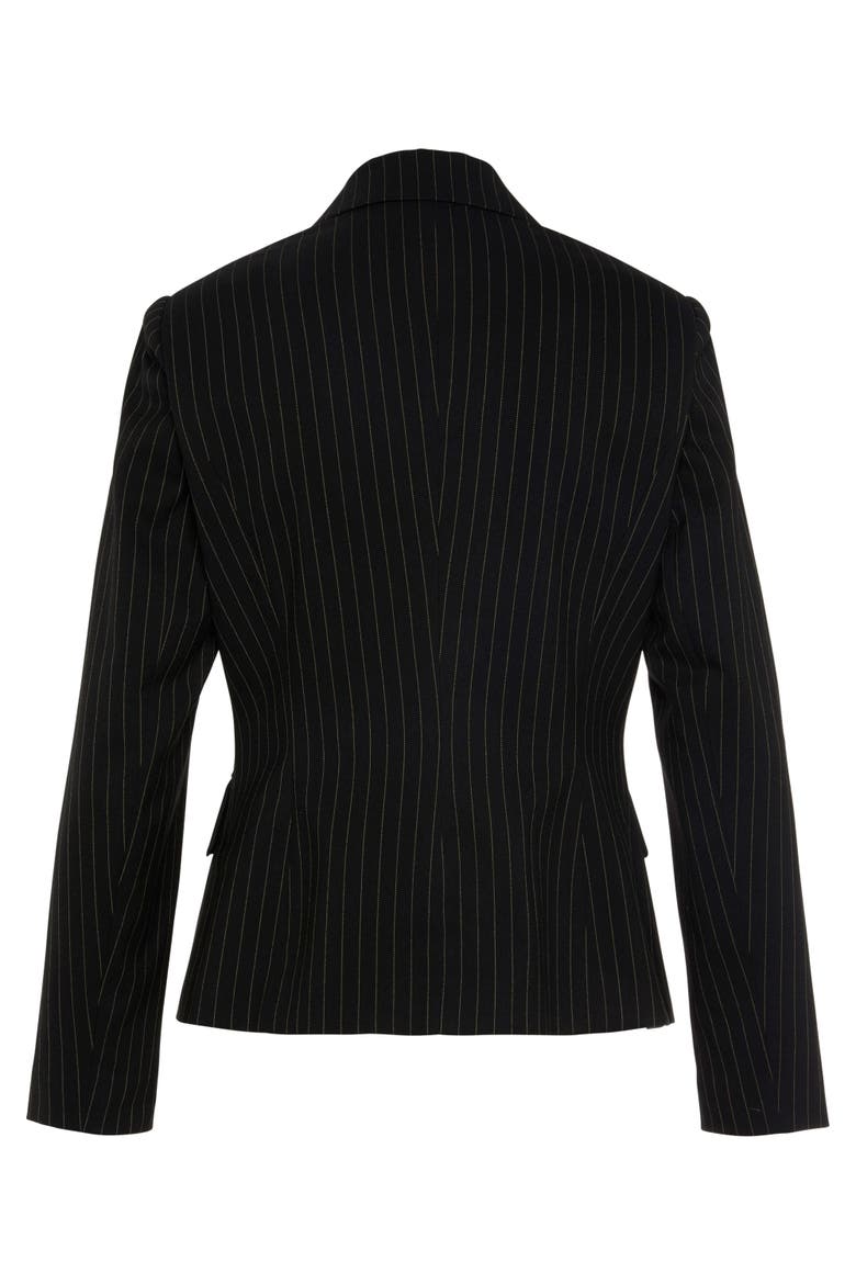 Double Breasted Blazer, Alternate, color, Black & Brown