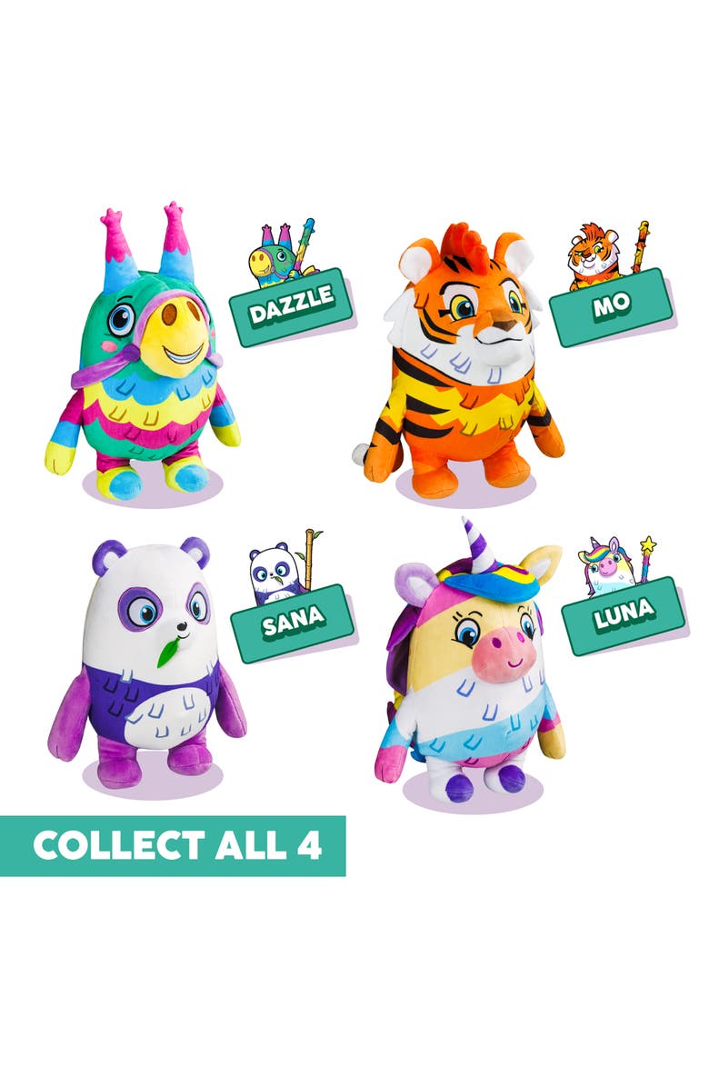 Pinata Smashlings Huggable 12 Inch Plush Mo The Tiger Series 1, Alternate, color, Multicolored