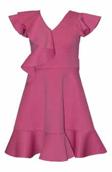 Iris & Ivy Kids' Flutter Scuba Knit Skater Dress