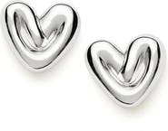 Missoma Puffy Heart Stud Earrings