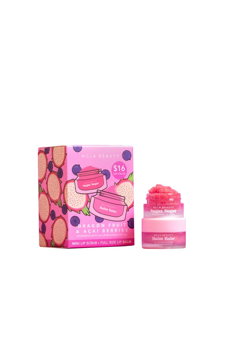 NCLA BEAUTY Dragon Fruit and Acai Berries Mini Lip Care Set, Main, color, N/A