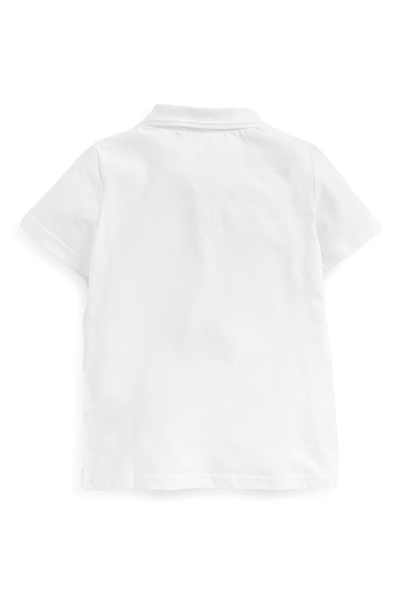 Kids' 5-Pack Uniform Cotton Polo Shirts, Alternate, color, WHITE
