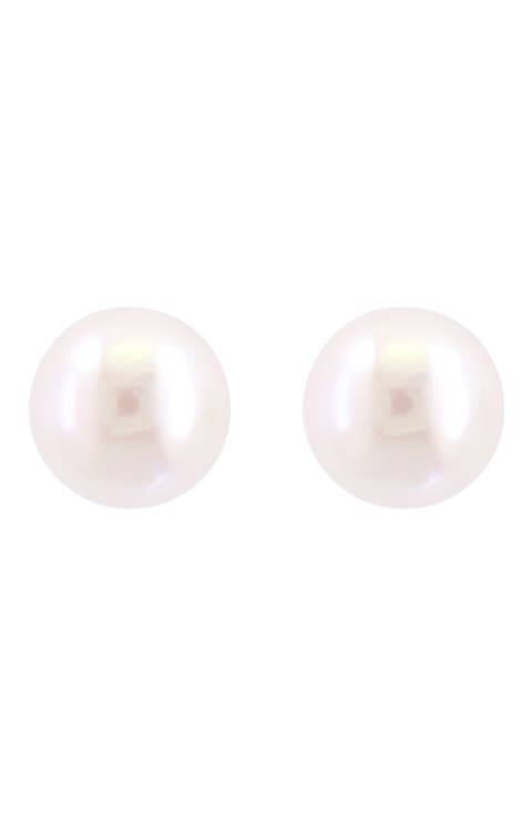 14K Gold Akoya Pearl Stud Earrings