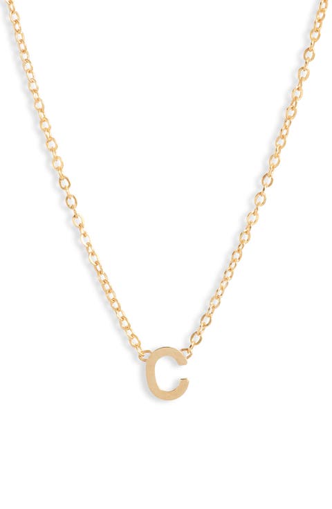 Cheyenne Initial Pendant Necklace