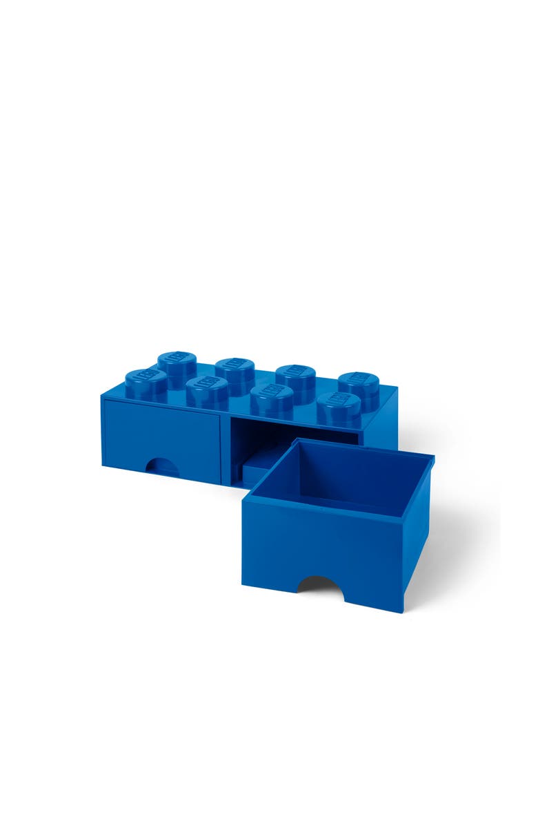 LEGO Storage Brick Drawer 8, Bright Blue, Alternate, color, 