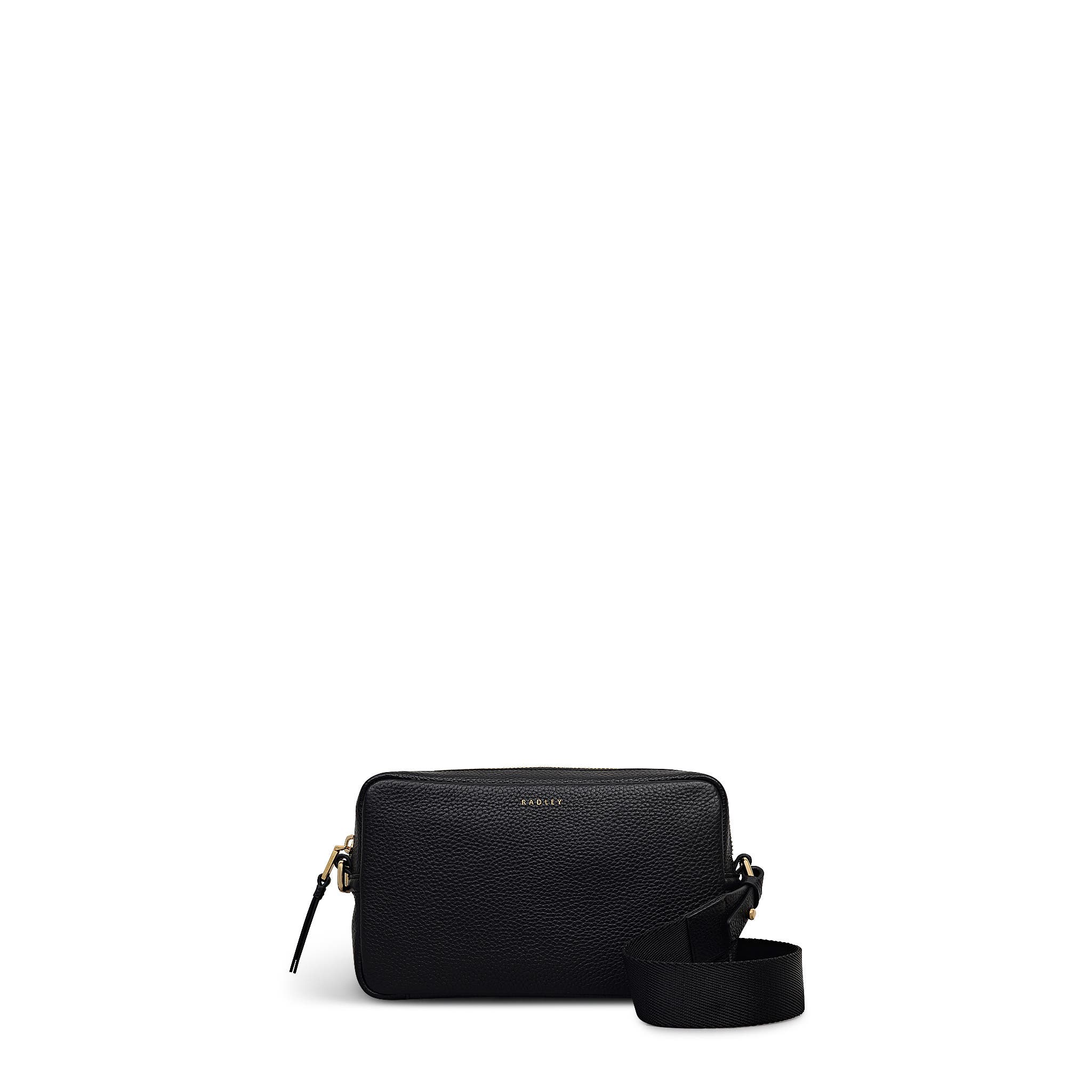 Radley Tavistock Mini Zip Around Crossbody Bag, Main, color, Black