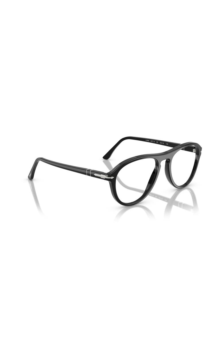 Persol 55mm Pilot optical glasses, Alternate, color, Black