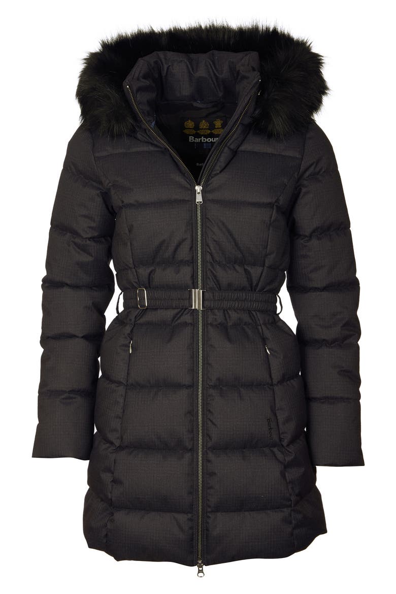 Oykel Hooded Puffer Jacket, Alternate, color, BLACK
