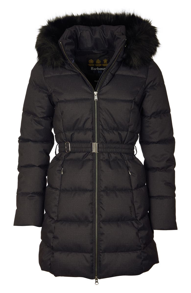 Barbour Oykel Hooded Puffer Jacket, Alternate, color, 