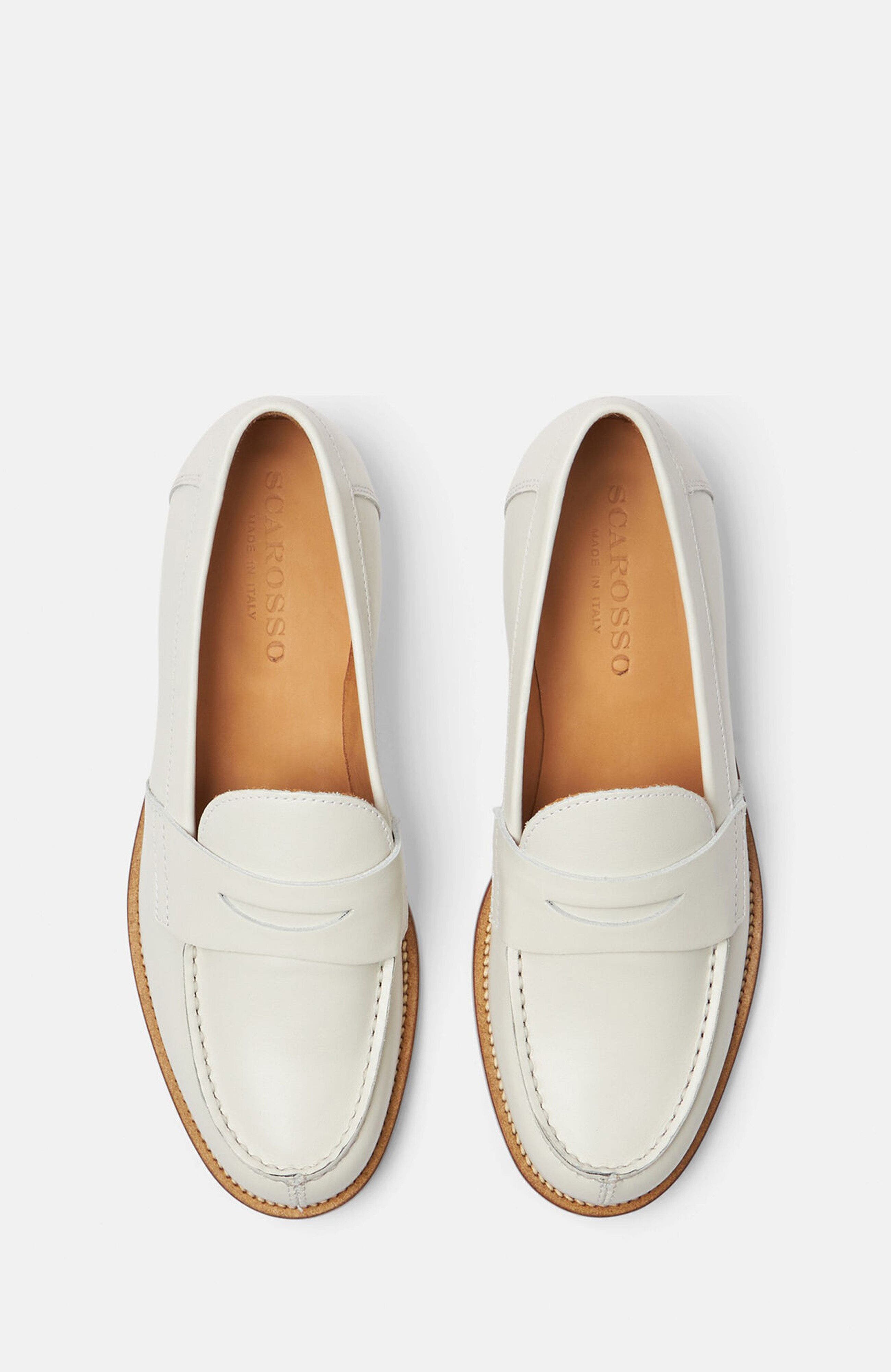 Harper Loafers, Alternate, color, White - Calf Leather