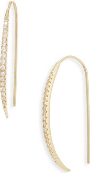 NORDSTROM RACK CZ Linear Threader Earrings