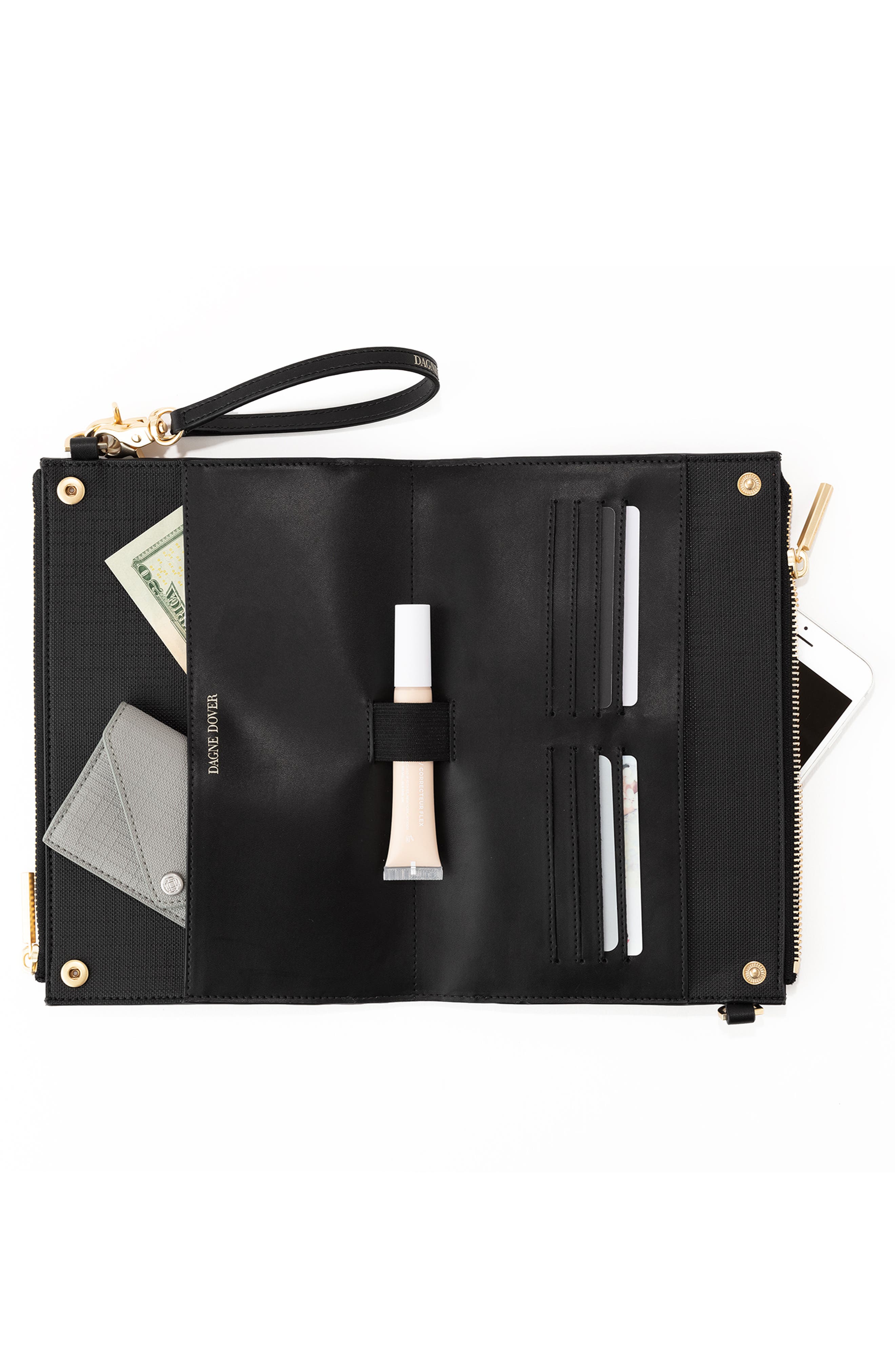 Dagne Dover Essentials Coated Canvas Clutch/Wallet, Alternate, color, 