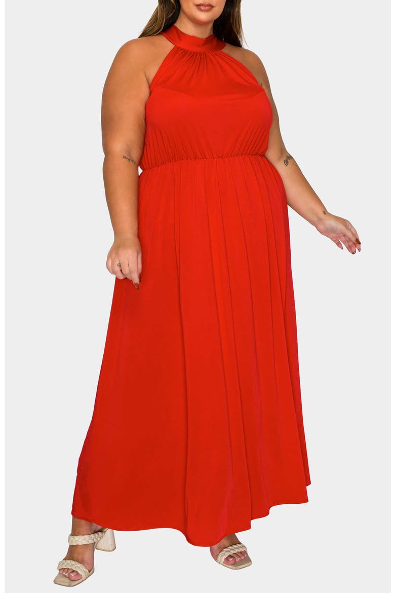Cassia Maxi Dress, Alternate, color, RED