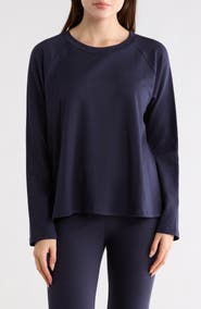 Eileen Fisher Raglan Sleeve French Terry Top