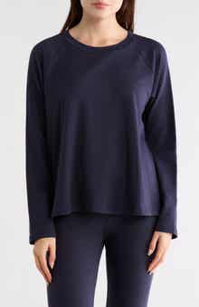 Eileen Fisher Raglan Sleeve French Terry Top