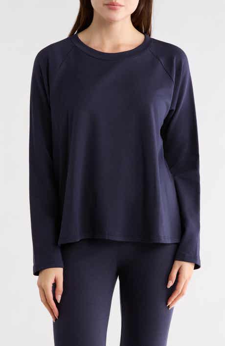 Eileen Fisher Raglan Sleeve French Terry Top