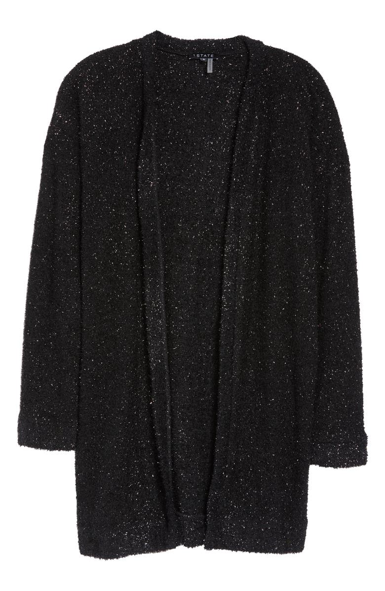 1.STATE Metallic Eyelash Cardigan, Alternate, color,