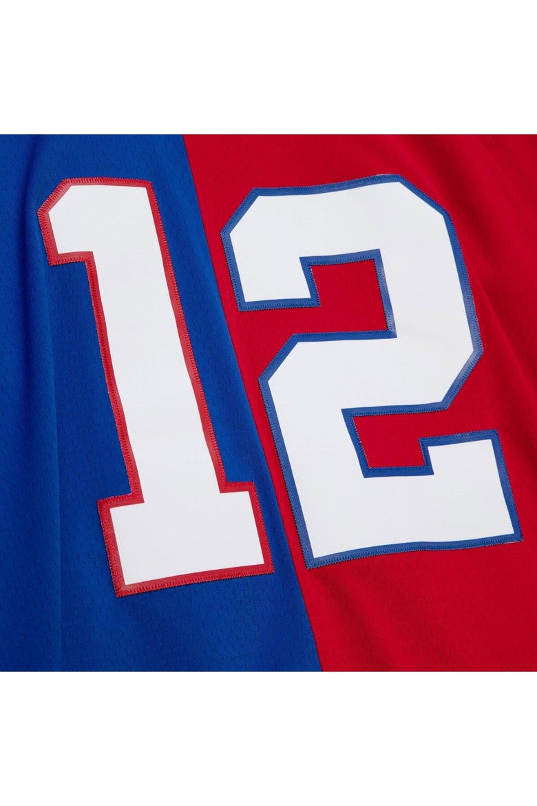 Men's Mitchell & Ness Jim Kelly Royal/Red Buffalo Bills Big & Tall Split Legacy Retired Player Replica Jersey, Alternate, color, Royal