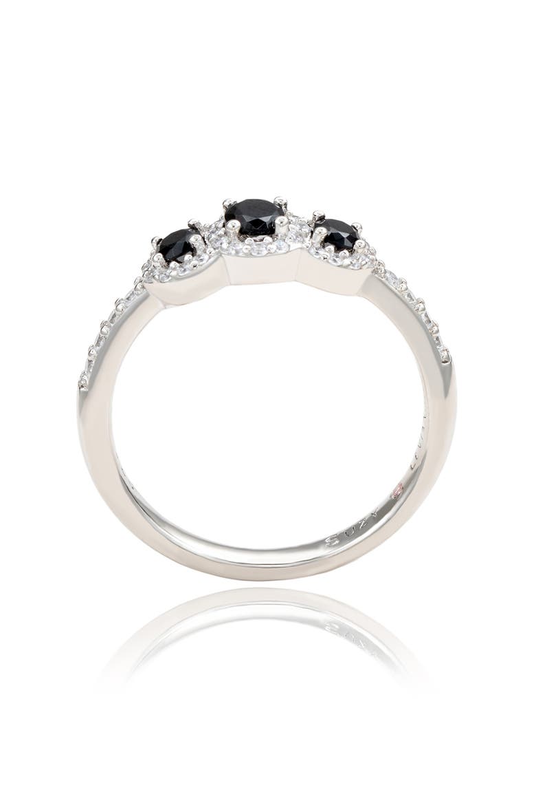 Black Cubic Zirconia Ring, Alternate, color, BLACK
